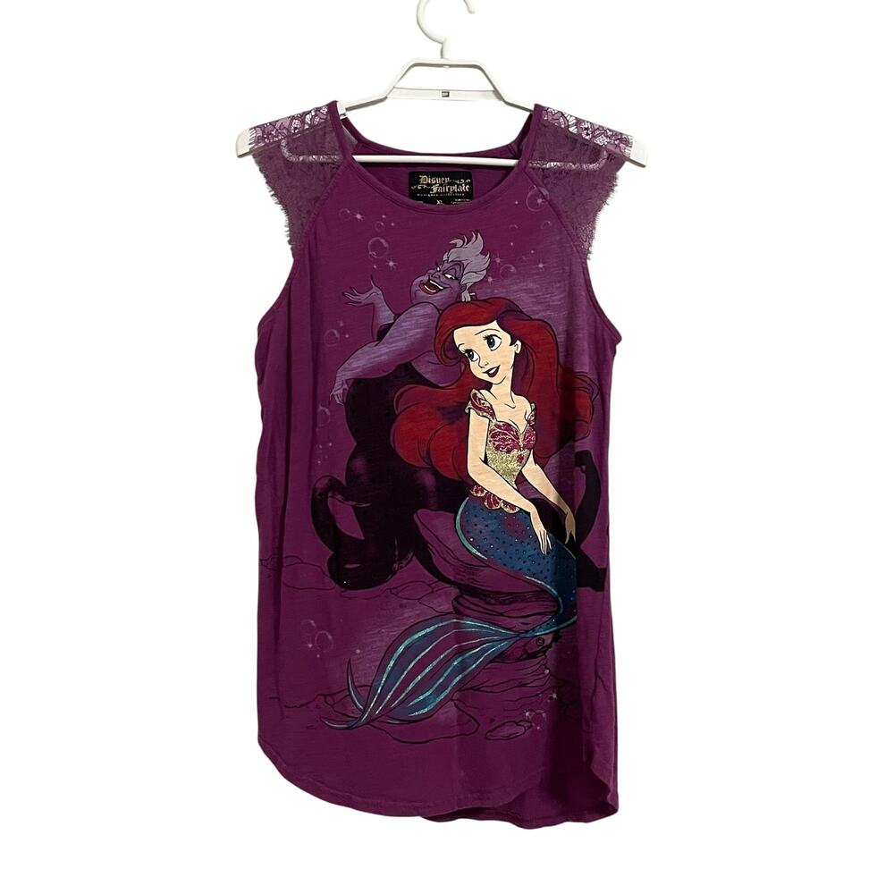 Disney Fairytale Ariel The Mermaid Maid Tank Embellished